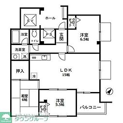 ベルメゾン 3LDKの間取図画像