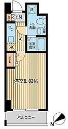 ＨＦ葛西レジデンス 5階1Kの間取り