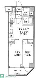 ティモーネプレミアム押上イースト 1階2DKの間取り