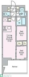クレストコート東陽町 2LDKの間取図画像