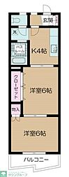 間取図画像 2K