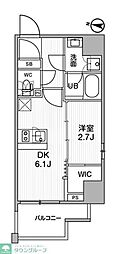 SYFORME木場2 1DKの間取図画像