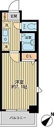 RESIDIA南行徳 1Kの間取図画像