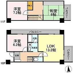 エイトジャパンシーダー 3LDKの間取図画像