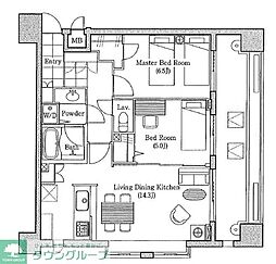 ラナイタウンルネッサンスプラザハウス 2LDKの間取図画像