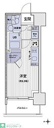 エスティメゾン大島 ワンルームの間取図画像