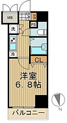 スパシエスタイル住吉 1Kの間取図画像