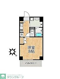 ステーションタワー浦安 1Kの間取図画像