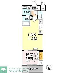江東区枝川3丁目マンション 1LDKの間取図画像