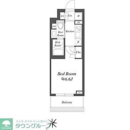 ストーリア市川行徳 1Kの間取図画像
