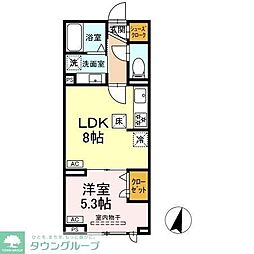 グラナーデ西瑞江 1LDKの間取図画像