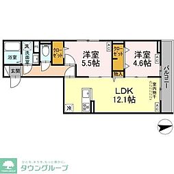 グラナーデ中葛西2 2LDKの間取図画像