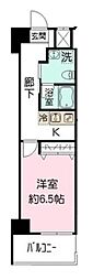 WINDWARD市川 1Kの間取図画像