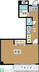 ウィステリア平井 1Kの間取図画像