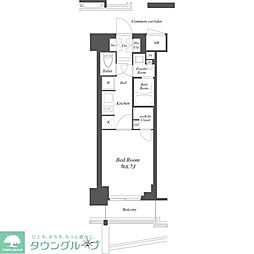 BRANSIESTA東陽町 1Kの間取図画像