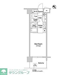 コンフォリア南砂町 1Kの間取図画像