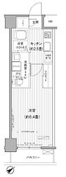 ピュアラ 1Kの間取図画像