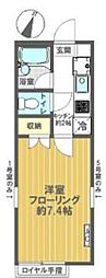 ピュアボナール瑞江 1Kの間取図画像