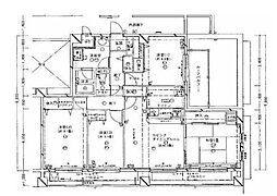 グランドメゾン幕張 4階3LDKの間取り