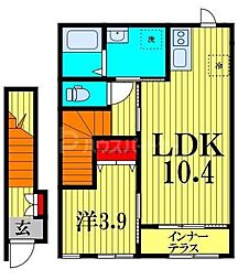ソラナ 1LDKの間取図画像