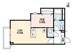 ｒｏｂｏｔ　ｈｏｍｅ　前原 3階1LDKの間取り