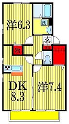間取図画像 2DK
