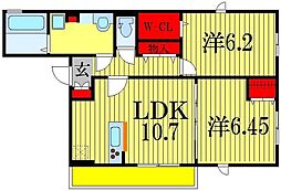 間取図画像 2LDK