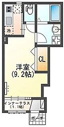 Bon Lyon (ボンリヨン) 1Kの間取図画像