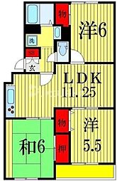サンモール・オガワ 3LDKの間取図画像