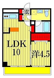 ダイワティアラ津田沼5 1LDKの間取図画像
