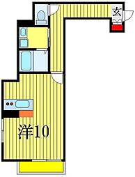 サンスクミ ワンルームの間取図画像