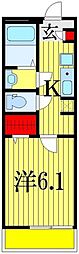 GRACEFRONT 1Kの間取図画像
