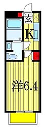 ラ・マイレ 1Kの間取図画像