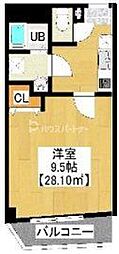 ウイングテラス大久保 1Kの間取図画像