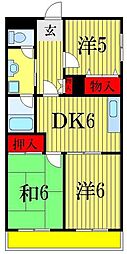 第五メゾン相葉コーポ 3DKの間取図画像