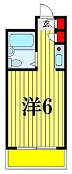 ウィンド津田沼 ワンルームの間取図画像