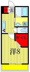 TwinkleMaison 1Kの間取図画像