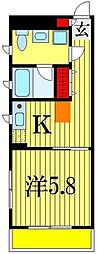 コンフォート吉野 ワンルームの間取図画像