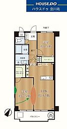 中古マンション　ジョイフル多摩センター402号室 2LDKの間取り