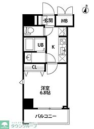 JR埼京線 大宮駅 徒歩8分の賃貸マンション 8階1Kの間取り