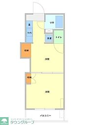 レジデンスカープ大宮 2Kの間取図画像