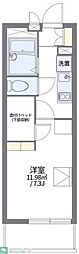 レオパレスプレミール中浦和1 1Kの間取図画像