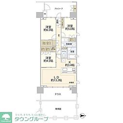 オーベル浦和レジデンス 3LDKの間取図画像
