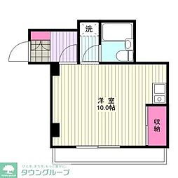 ヴィラ1 ワンルームの間取図画像