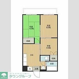 斎藤マンション 3DKの間取図画像
