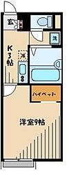 レオパレスグリーンパイン松本 1Kの間取図画像