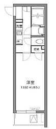 クレイノグラマット 1Kの間取図画像