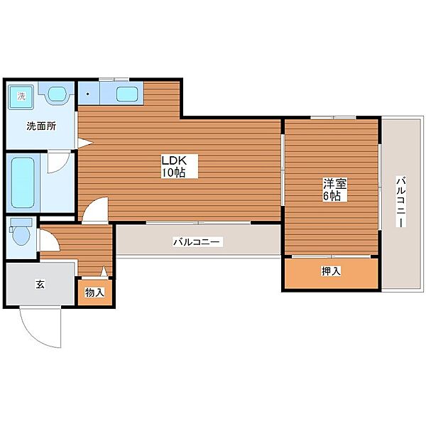 プリメール桂 ｜京都府京都市西京区上桂東ノ口町(賃貸マンション1LDK・5階・40.00㎡)の写真 その2