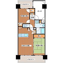 ライオンズマンション中津  ｜ 大阪府大阪市北区中津３丁目（賃貸マンション2LDK・5階・65.73㎡） その2