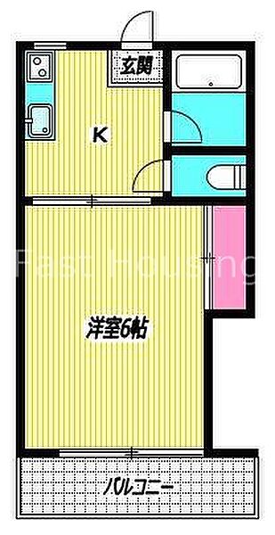 東京都中野区中野１丁目(賃貸アパート1K・2階・20.00㎡)の写真 その2